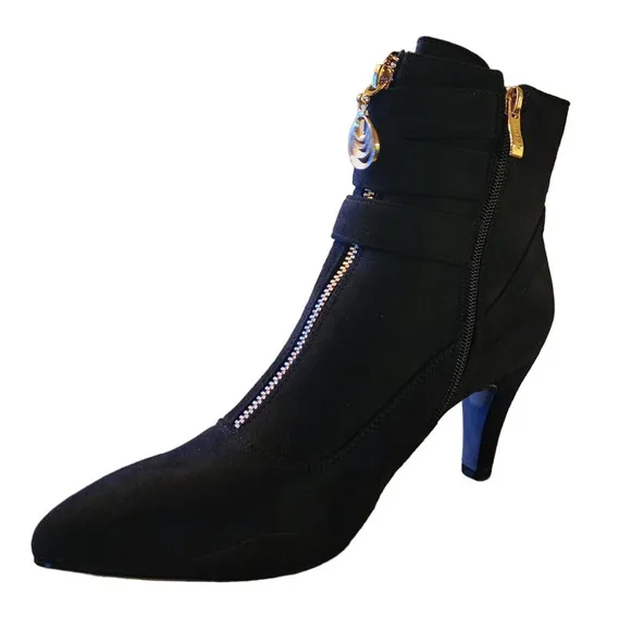 &quot;IDIFU Amanda  High Heels - Almond Toe, Size 8, Ankle Strap Slingback&quot;