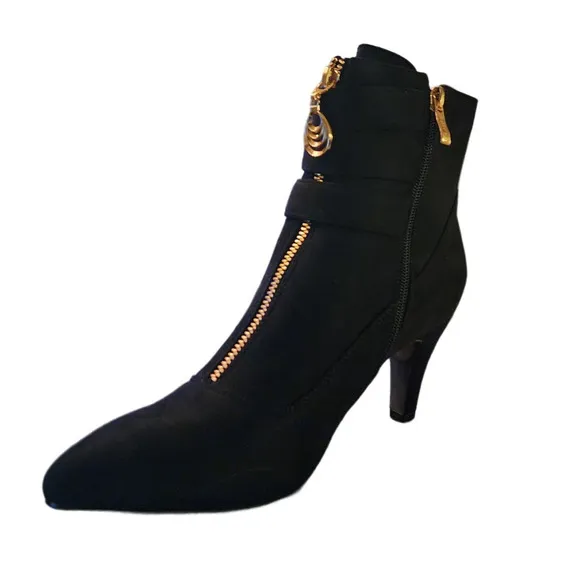 &quot;IDIFU Amanda  High Heels - Almond Toe, Size 8, Ankle Strap Slingback&quot;