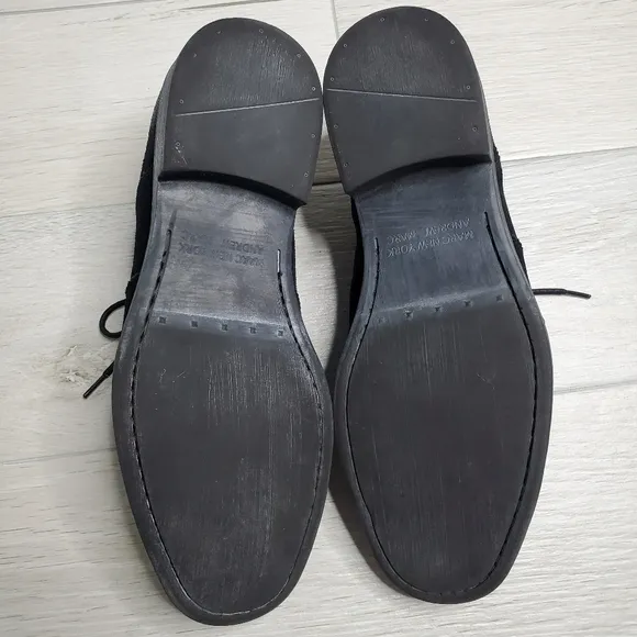 ANDREW MARC NEW YORK Distressed Wingtip Lace-Up Oxfords 10.5.