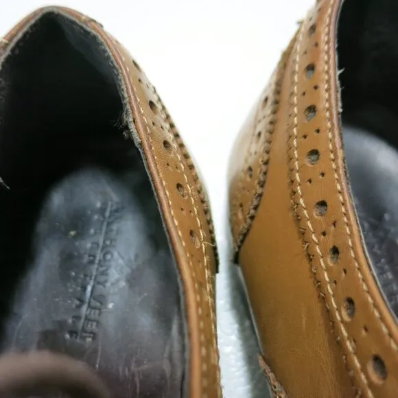 Anthony Veer Essentials Leather Cap Toe Oxfords Dress Shoes Mens Footwear Sz 9