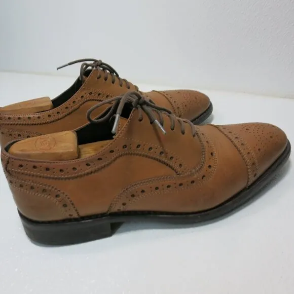 Anthony Veer Essentials Leather Cap Toe Oxfords Dress Shoes Mens Footwear Sz 9