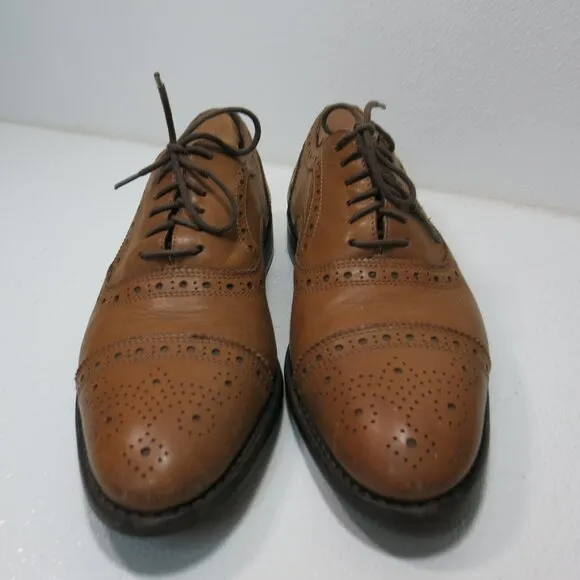 Anthony Veer Essentials Leather Cap Toe Oxfords Dress Shoes Mens Footwear Sz 9