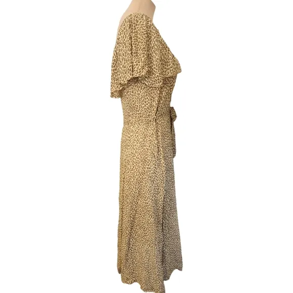 ANTHROPOLOGIE &quot;Bolano&quot; Cheetah Print Midi Dress