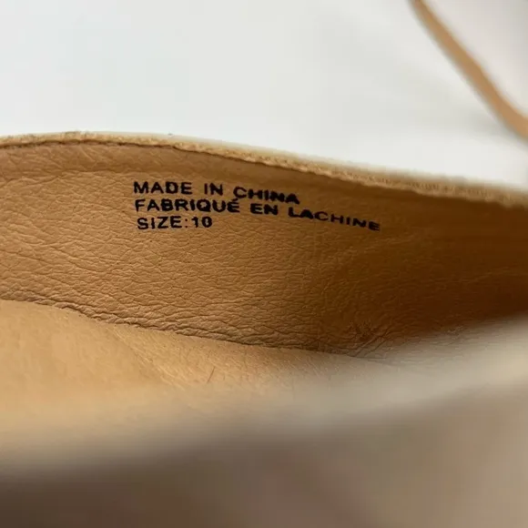 Anthropologie Cream Lucille Slingback Heels Size 10