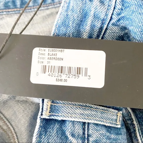 Anthropologie Edwin Blake Relaxed Pleated Jeans Mom 90s Retro
