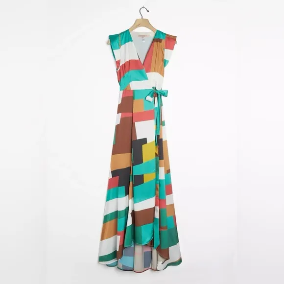 ANTHROPOLOGIE / HUTCH Alfonsine Wrap Maxi Dress - Sz S