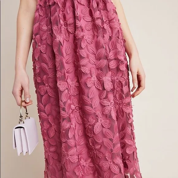 anthropologie Maeve Virginia Textured Midi Dress Sz 6