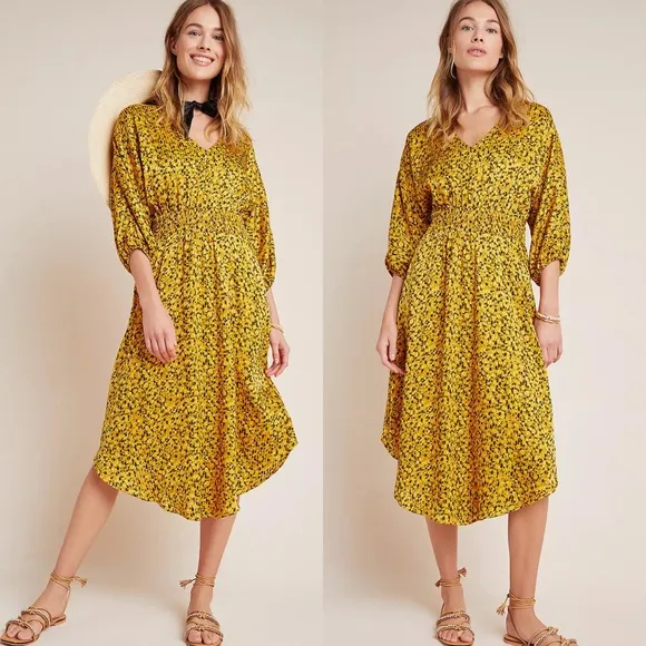 Anthropologie Marigold Midi Dress