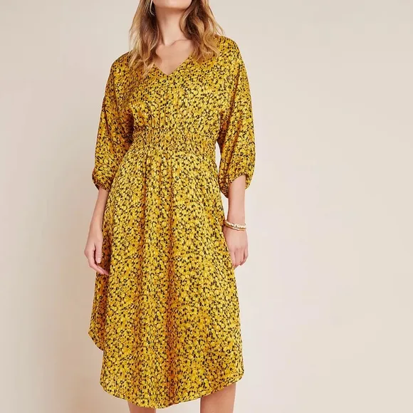Anthropologie Marigold Midi Dress