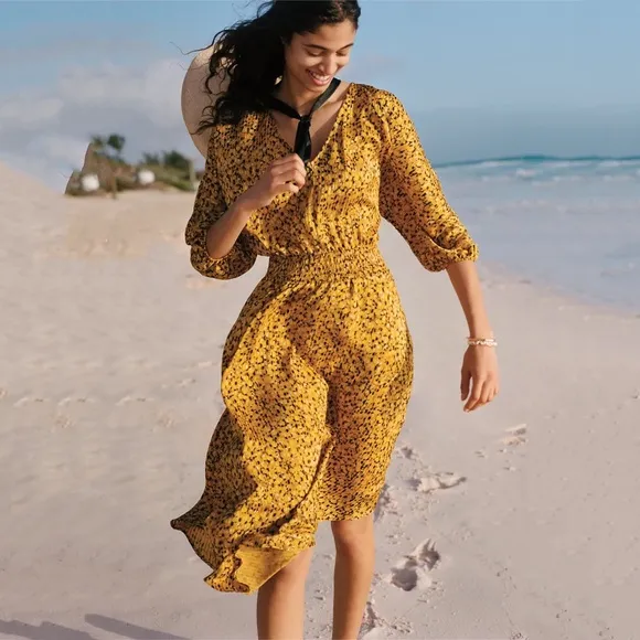 Anthropologie Marigold Midi Dress