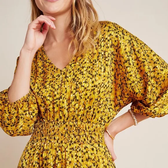 Anthropologie Marigold Midi Dress
