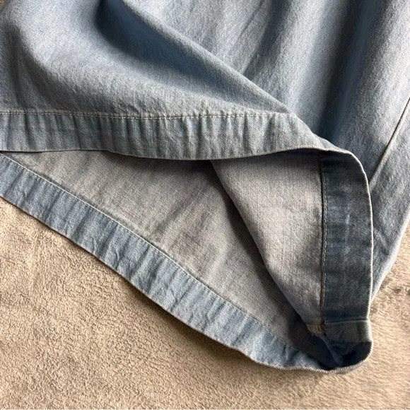 Anthropologie Pilcro &amp; The Letterpress Mina Drapey Chambray Culotte Shorts