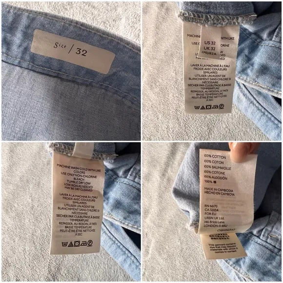 Anthropologie Pilcro &amp; The Letterpress Mina Drapey Chambray Culotte Shorts