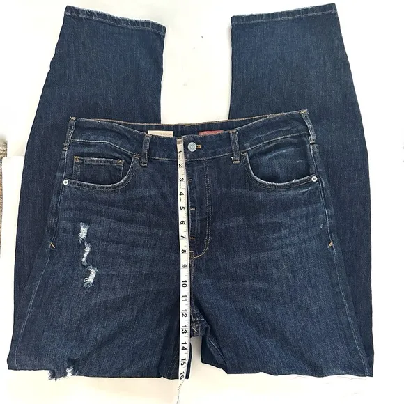 Anthropologie Pilcro The Bow Boyfriend  Barrel Jeans Size 31 Tall