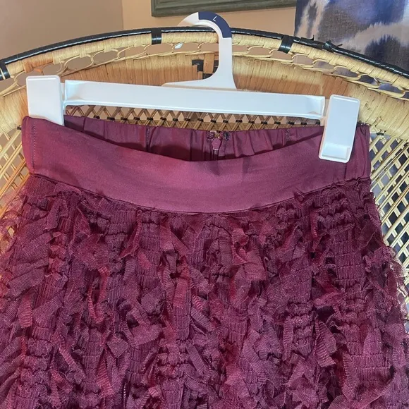 Anthropologie Seen Worn Kept Rhapsody Textured Maxi Tulle Cocktail Holiday Sz 2