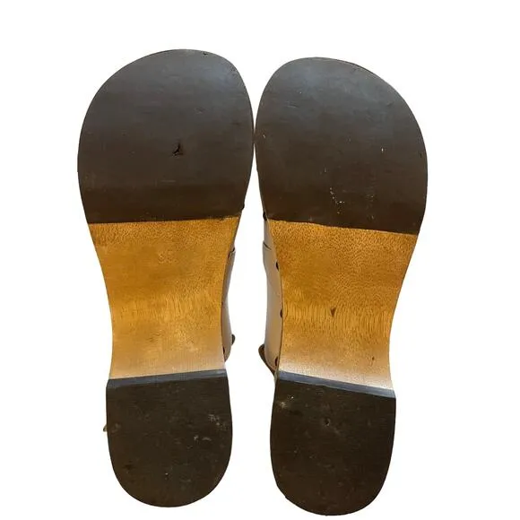 Anthropologie | Size 39 Silent D Georgia Clogs Cream