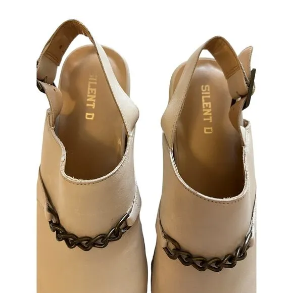 Anthropologie | Size 39 Silent D Georgia Clogs Cream