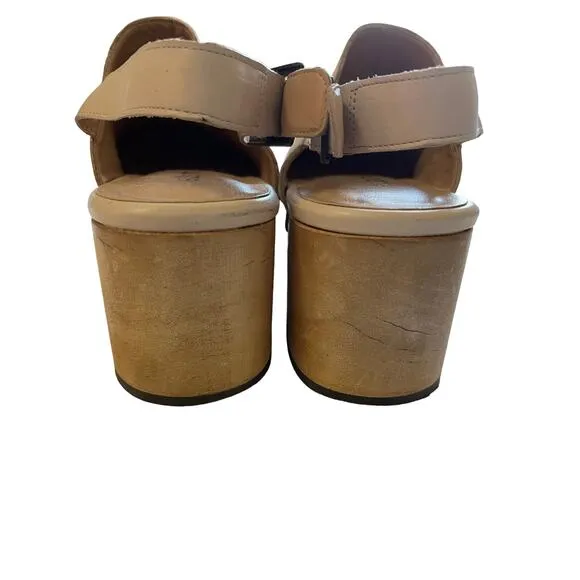 Anthropologie | Size 39 Silent D Georgia Clogs Cream