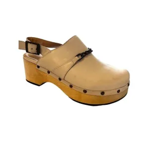 Anthropologie | Size 39 Silent D Georgia Clogs Cream