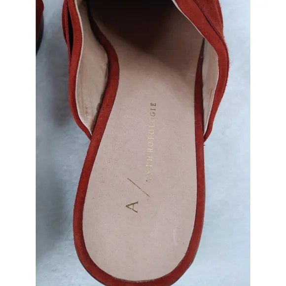 Anthropologie Women's Tess Knotted Suede Mules Size 9.5M