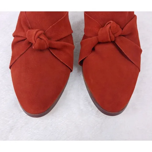 Anthropologie Women's Tess Knotted Suede Mules Size 9.5M