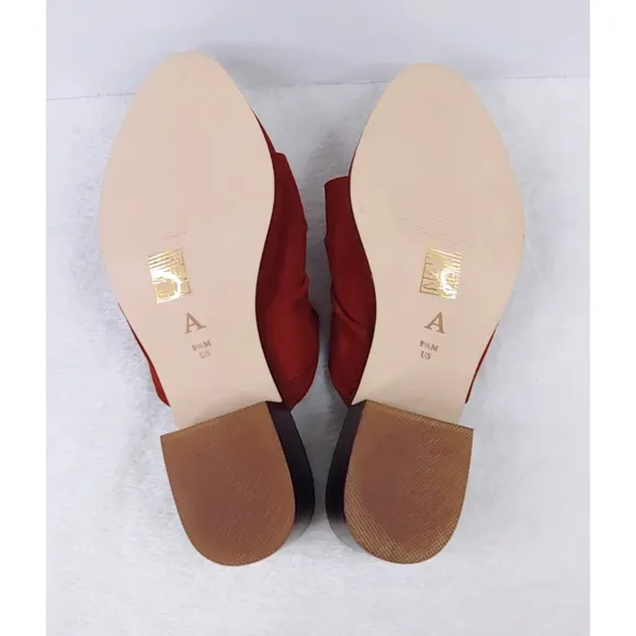 Anthropologie Women's Tess Knotted Suede Mules Size 9.5M