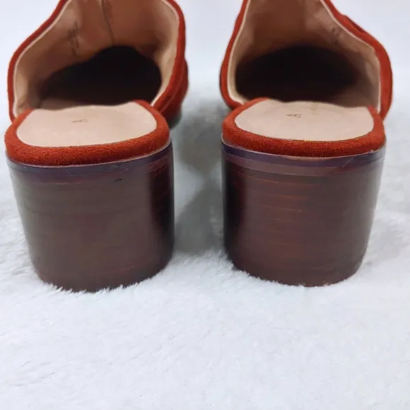 Anthropologie Women's Tess Knotted Suede Mules Size 9.5M