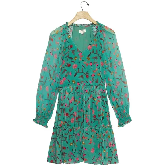 Anthropologie x Guapa Layla Puff long Sleeve Mini Dress size L