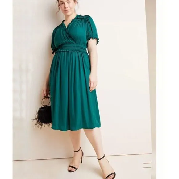 ANTHROPOLOGIE Merida Smocked Mini Dress