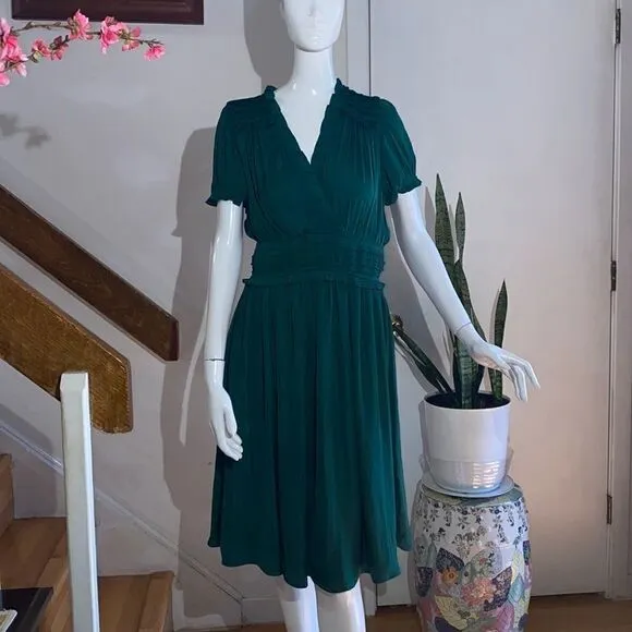 ANTHROPOLOGIE Merida Smocked Mini Dress