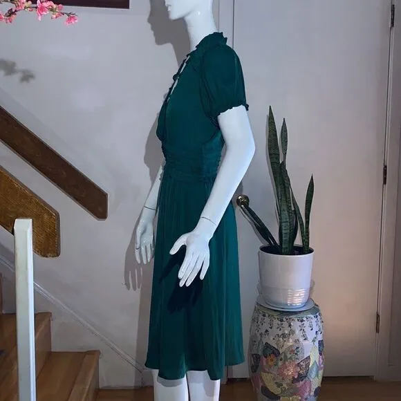 ANTHROPOLOGIE Merida Smocked Mini Dress