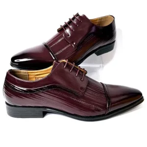 Antonio Cerrelli Burgundy Cap Toe Oxfords Dress Shoes Men's Size 13 New w/ Box