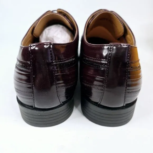 Antonio Cerrelli Burgundy Cap Toe Oxfords Dress Shoes Men's Size 13 New w/ Box