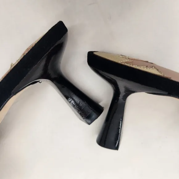 Antonio Melani Jennifer Sumko mules 9M black suede Mimi heels pointy new $130