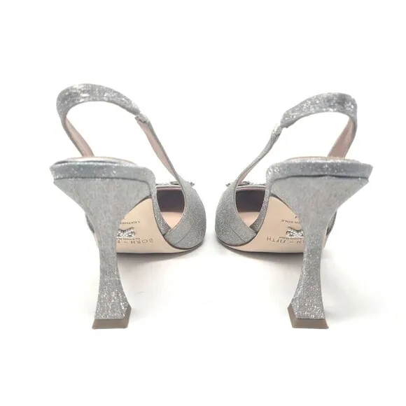 Antonio Melani x Born on Fifth Millie Metallic Glitter Jewel Heels - Sz 8
