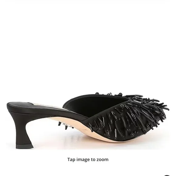 Antonio Melani x Elizabeth Damrich Babe Satin Mules