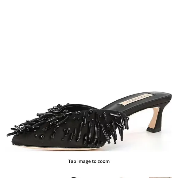Antonio Melani x Elizabeth Damrich Babe Satin Mules