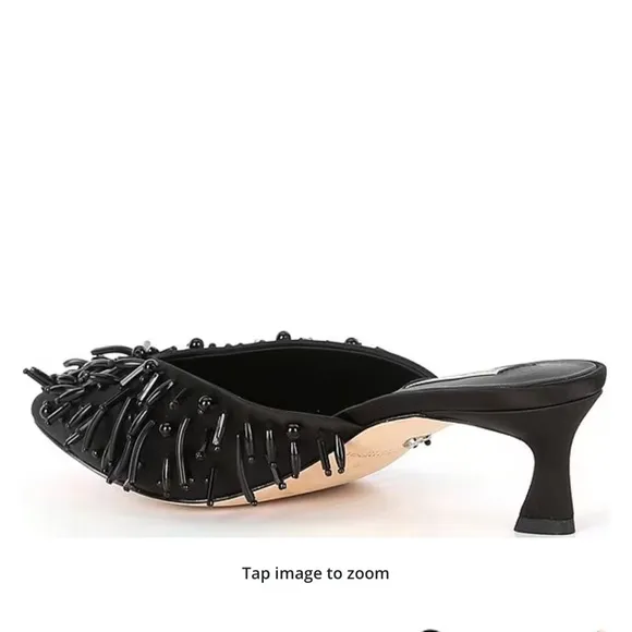 Antonio Melani x Elizabeth Damrich Babe Satin Mules