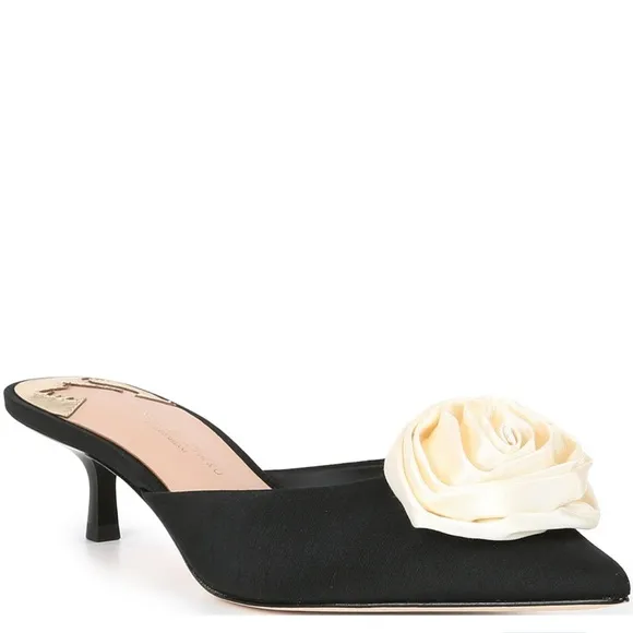 Antonio Melani x Jennifer Sumko Jensy Faille Flower Dress Mules