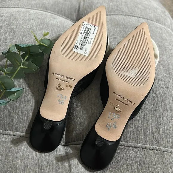 Antonio Melani x Jennifer Sumko Jensy Faille Flower Dress Mules