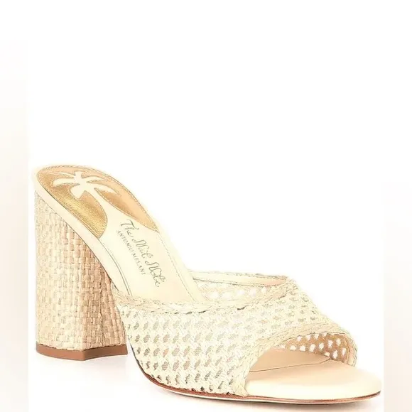 Antonio Melanix The Nat Note Riviera Woven Metallic Slip-On Mules