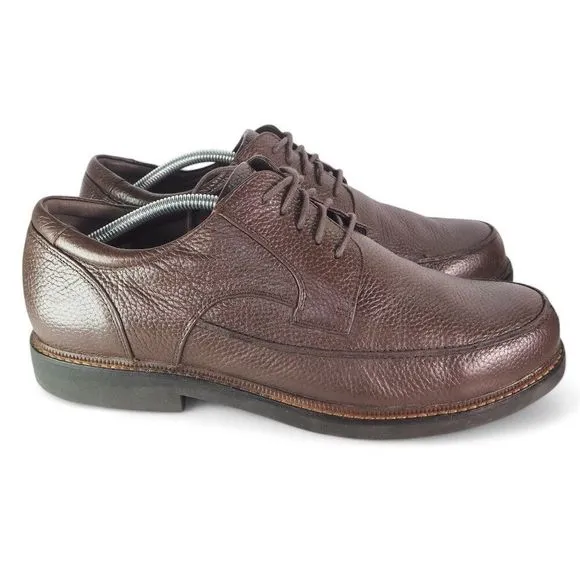 Apex Lexington Moc Toe Dress Oxfords Brown Leather LT910M Men's 12 XW