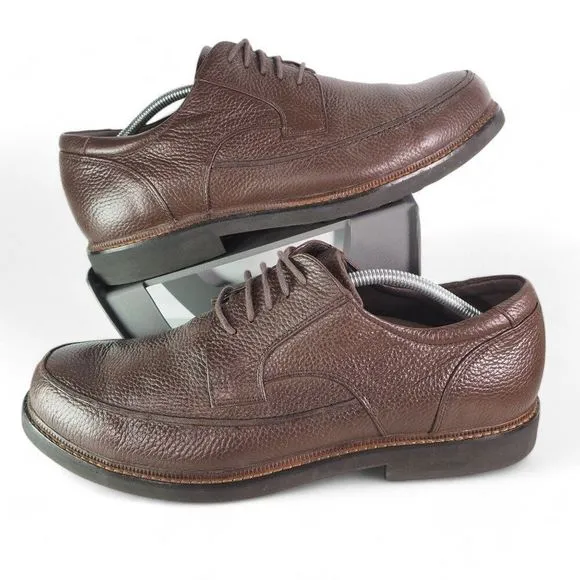 Apex Lexington Moc Toe Dress Oxfords Brown Leather LT910M Men's 12 XW