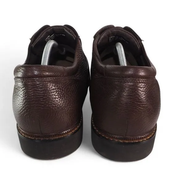 Apex Lexington Moc Toe Dress Oxfords Brown Leather LT910M Men's 12 XW