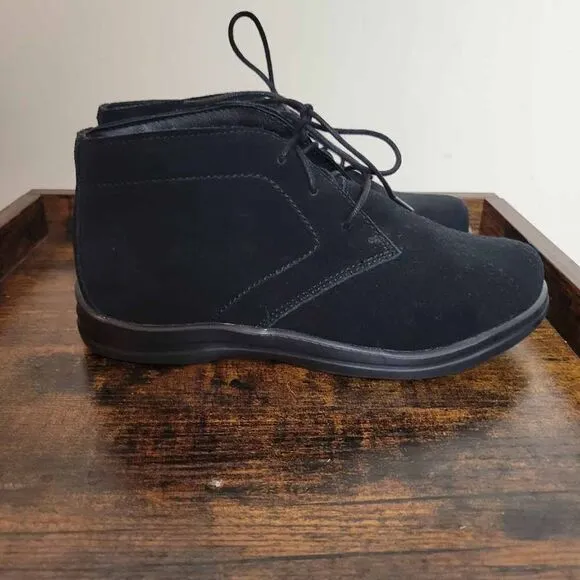 APEX Women's Paige Boot Black 7.5 Extra Wide
