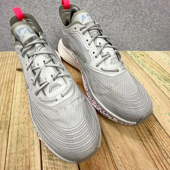 APL Shoes Womens Size 8.5 Gray Speckle White Streamline Lace Up Running Sneakers