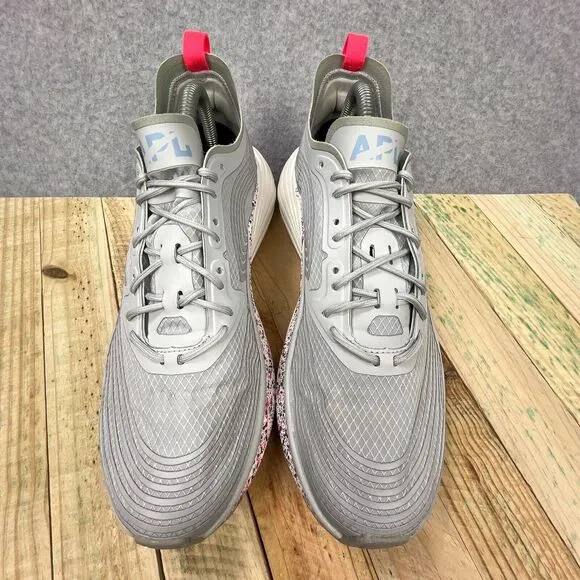 APL Shoes Womens Size 8.5 Gray Speckle White Streamline Lace Up Running Sneakers
