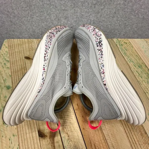 APL Shoes Womens Size 8.5 Gray Speckle White Streamline Lace Up Running Sneakers
