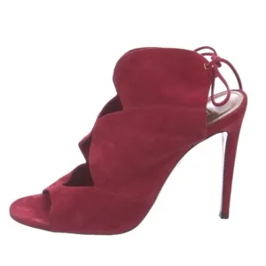Aquazzura Pasadena Red Open Toe Sling Back  Size 7 (37)
