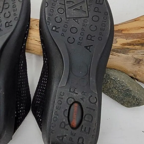 Arcopedico L14 black diamond slip ons